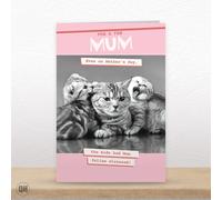 The Kids Had Mum Feline Stressed! - Funny Cats Mother's Day Card