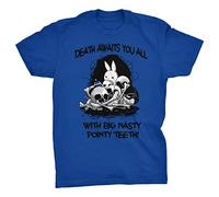 The Killer Rabbit of Caerbannog T-Shirt (Blue, S)