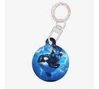 The Killer Whale in The sea Dog Tags Round Pet Tag,Acrylic Pet ID Tags Durable and Stylish,Perfect for Small to Large Pets