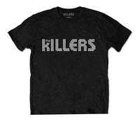 The Killers Men's Dotted Cotton Logo T-Shirt in Black | Size: Medium The Killers Black M