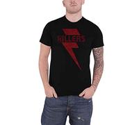 The Killers T Shirt Red Bolt Band Logo Official Mens Black L