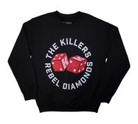 The Killers Women's Tour ´24 Rebel Diamonds Dice Sweatshirt in Black | Size: Medium The Killers Black M