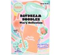 The Kind Edit Co. Bubble Boutique Daydream Doodles Diary Collection Gift Set 1 Notebook + 1 Fluffy Pen + 1 Eye Mask + 1 Satin Scrunchie