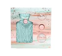 The Kind Edit Co. Signature Hot Water Bottle Gift Set - Hot Water Bottle, 50g Bath Fizzer, 120ml Body Butter
