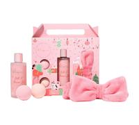 The Kind Edit Co. Utopia Headband Set - 200ml Bath & Shower Gel, 2 x 50g Bath Fizzers, Headband