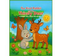 The Kind Rabbit and the Thirsty Deer: A COLORING STORY & PUZZLE BOOK FOR KIDS