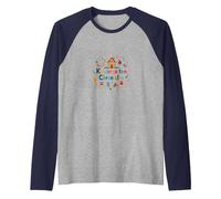 The Kindergarten Chronicles: Playful School Adventure Raglan Baseball Tee, Men, Navy/Athletic Heather, M