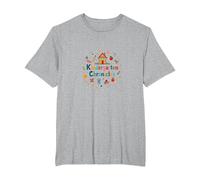The Kindergarten Chronicles: Playful School Adventure T-Shirt, Men's Big and Tall, Heather Grey, 5X Tall
