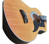 The King Acoustic Miniature Guitar Replica - Music Gifts - Handmade Ornamental 1/4 Scale - Includes a Display Box, Name Tag and Miniature Guitar Stand