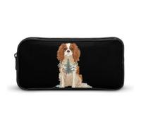 The King Charles Spaniel Dog Pencil Case with Zipper Pen Pouch | Easy to Carry Large Capacity Portable for Office