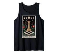 The King Chess Player Master Tarot Card Witchy Moon Tank Top