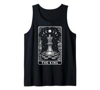 The King Chess Player Master Tarot Card Witchy Moon Tank Top