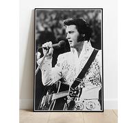 The King : Elvis Presley Singing Live In Concert - Huge Retro Photo Poster Similar to A1 (Slightly Larger) 36"x24" Vintage Style