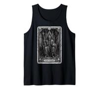 The King Gothic Tarot Card Undead Medieval King Alt Horror Tank Top