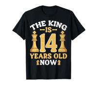 The King is 14 Years Old Now - Chess Player 14th Birthday T-Shirt