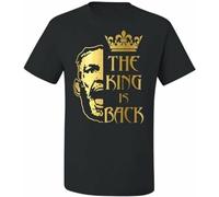 The King is Back Conor McGregor Black Men T Shirt Black