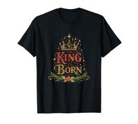 The King is Born Jesus Christ Christmas Christian Women's T-Shirt