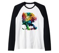 The King is Coming (Bold Lion of Judah) Raglan Baseball Tee