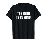 The King is Coming Value Graphic T-Shirt, Men, Black, L