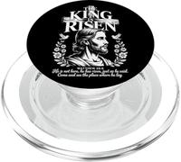 The King Is Risen Retro Christian Streetwear PopSockets PopGrip for MagSafe
