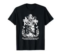 The King is Risen Retro Christian Streetwear T-Shirt
