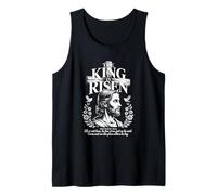 The King is Risen Retro Christian Streetwear Tank Top