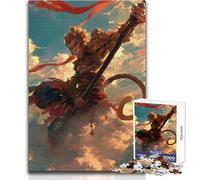 The King of Ape 1000 Piece Jigsaw Puzzles for Adults Teenagers Creative Problem Solving Game Heartfelt Memorable Gift Idea Size 38x26cm