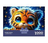 The King of Forests 1000 Jigsaw for Adults Challenging Beautiful Decoration Puzzle Impossible Hard Difficult Challenging Cool Tiger Brainteasing Adults Jigsaw Puzzle 70x50cm/1000pcs