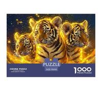 The King of Forests 1000 Jigsaw for Adults Puzzles Beautiful Decoration Puzzle Impossible Hard Difficult Challenging Cool Tiger Brainteasing Adults Jigsaw Puzzle 70x50cm/1000pcs Educational Games