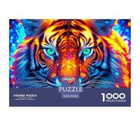 The King of Forests Unique 1000 Piece Jigsaw Puzzle for Adults -, Puzzling, Cool Tiger Challenging Brainteasing Adult Jigsaws - Jumbo Puzzles for Classic Educational Games Impossible Hard Challenge70x