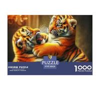 The King of Forests Unique 1000 Piece Jigsaw Puzzles, Fun, Cool Tiger Challenging And Brainteasing Adults Jigsaw Impossible Hard Challenge38x26cm/1000pcs
