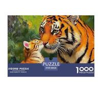 The King of Forests Unique 1000 Pieces for Adults Jigsaw Puzzles - Classic Educational Games Beautiful Decoration Puzzles for Cool Tiger Challenging Brainteasing Impossible Hard Challenge38x26cm/1000p