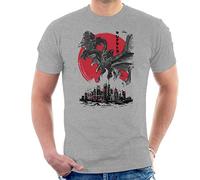The King of Terror Ghidorah Attack Men's T-Shirt Heather Grey