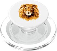 The KING of the beasts,Lion's Head, self-confidence,jungle PopSockets PopGrip for MagSafe