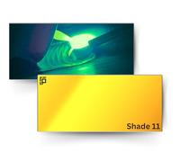 The King | Shade 11 2x4 1/4 Gold Welding Lens | Aqua Colored Glass Welding Lens | Shade 11 2x4 1/4 Welding Lens, Perfect Size for a Sugar Scoop Welding Hood or Hood
