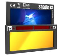 The King Single 2.0 Welding Lens, Shade 10, Gold, Auto Darkening, 20A TIG Rating, No Flashing, 2" x 4.25" x 0.2", Extremely Clear Gold Welding Lens, Blue Puddle. Ridge Products