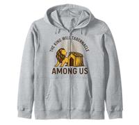 The King Will Tabernacle Among Us Sukkot Design Zip Hoodie