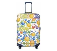 The Kingdom Of Bubbles Luggage Cover Suitcase Protector Anti-Scratch Luggage Cover Fits 18-32inch Luggage, Black, S
