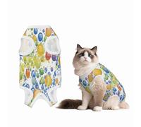 The Kingdom of Bubbles Recovery Suit for Dogs Cats After Surgery, Soft Cotton Post-Surgery Suit for Male and Female Pet