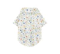 The Kingdom Of Shattered Flowers Summer Dog Shirts Collared Polo T-Shirts Button Up Soft, Lightweight, and Breathable Short Sleeve Pet T-Shirt Puppy Sweatshirt Perfect for Everyday Wear, and