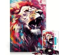 The Kings Roar for Adults 1000 Piece Jigsaw Puzzle Pure Logic Toy Peaceful Time Sharp Cut Heartfelt Gift (38x26cm)