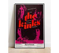 The Kinks Ray Davies Dave Davies 1967 Munich Tour Live Concert : Huge 36"x24" Poster Print Similar (Slightly Larger) to A1 Size : Retro Reproduction BRING YOUR WALLS TO LIFE !