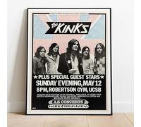 The Kinks Santa Barbara 1974 Tour Live Concert : A Huge 30"x24" Poster Print Vintage Reproduction Perfect For Home Bedroom Living Room : BRING YOUR WALLS TO LIFE ! #2