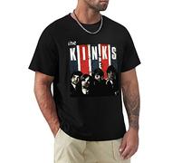 The Kinks T-Shirt Rock Band Pop Retro Men Tee S to 3XL Charcoal