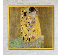 "The Kiss" by Gustav Klimt on Canvas, Framed Canvas, Acrylic, Framed Prints or Print-only