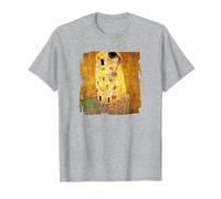 The Kiss by Gustav Klimt T-Shirt, Men, Heather Grey, 5X-Large