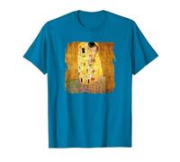 The Kiss by Gustav Klimt T-Shirt, Men, Sapphire Blue, 3X-Large