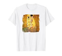 The Kiss by Gustav Klimt T-Shirt, Men, White, 5X-Large