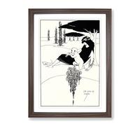 The Kiss Of Judas By Aubrey Beardsley Classic Painting Framed Print | A2 Walnut Framed Wall Art | Ready to Hang | Classic Historical Picture | Living Room Bedroom Lounge Office