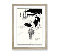 The Kiss Of Judas By Aubrey Beardsley Classic Painting Framed Print | A3 Oak Framed Wall Art | Ready to Hang | Classic Historical Picture | Living Room Bedroom Lounge Office